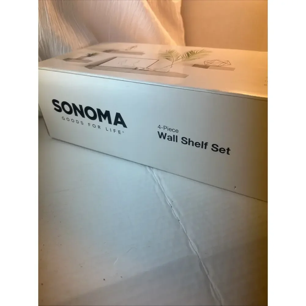 Sonoma Goods for Life 2-Piece Wall Shelf Set. New In Box